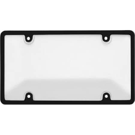 Cruiser Accessories Cruiser Accessories 62051 Tuf Combo License Plate Frame and Bubble Shield; Black And Clear 62051